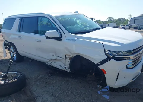 2021 Chevrolet Suburban 4Wd High Country z USA, uszkodzony, nr VIN 1GNSKGKLXMR197898